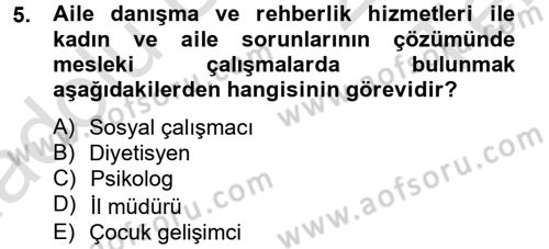 Sosyal Hizmet Yönetimi Dersi 2013 - 2014 Yılı Tek Ders Sınav Soruları 5. Soru