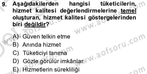 Sosyal Hizmet Yönetimi Dersi 2013 - 2014 Yılı Tek Ders Sınav Soruları 9. Soru