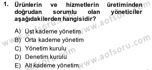 Sosyal Hizmet Yönetimi Dersi 2014 - 2015 Yılı (Vize) Ara Sınav Soruları 1. Soru