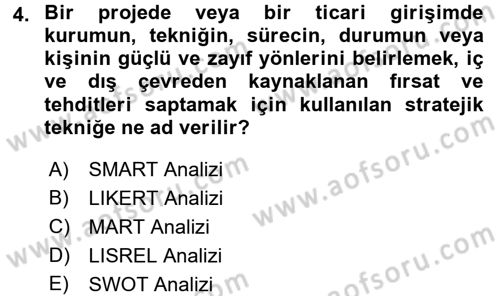 Sosyal Hizmet Yönetimi Dersi 2015 - 2016 Yılı (Final) Dönem Sonu Sınav Soruları 4. Soru