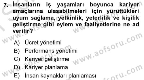 Sosyal Hizmet Yönetimi Dersi 2015 - 2016 Yılı (Final) Dönem Sonu Sınav Soruları 7. Soru