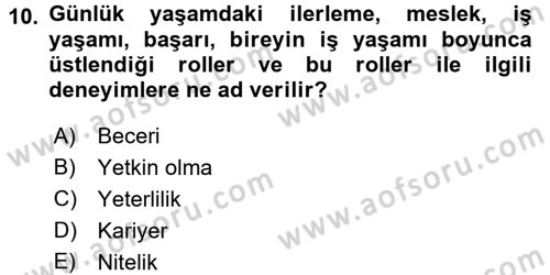 Sosyal Hizmet Yönetimi Dersi 2015 - 2016 Yılı Tek Ders Sınav Soruları 10. Soru
