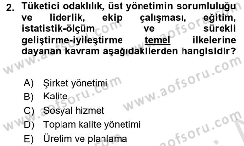 Sosyal Hizmet Yönetimi Dersi 2016 - 2017 Yılı (Final) Dönem Sonu Sınav Soruları 2. Soru