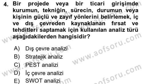 Sosyal Hizmet Yönetimi Dersi 2016 - 2017 Yılı (Final) Dönem Sonu Sınav Soruları 4. Soru