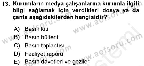 Sosyal Hizmet Yönetimi Dersi 2017 - 2018 Yılı (Vize) Ara Sınav Soruları 13. Soru