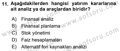 Sosyal Hizmet Yönetimi Dersi 2021 - 2022 Yılı Yaz Okulu Sınav Soruları 11. Soru