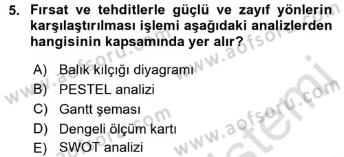 Sosyal Hizmet Yönetimi Dersi 2021 - 2022 Yılı Yaz Okulu Sınav Soruları 5. Soru