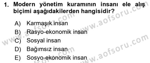 Sosyal Hizmet Yönetimi Dersi 2022 - 2023 Yılı Yaz Okulu Sınav Soruları 1. Soru