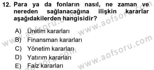 Sosyal Hizmet Yönetimi Dersi 2022 - 2023 Yılı Yaz Okulu Sınav Soruları 12. Soru