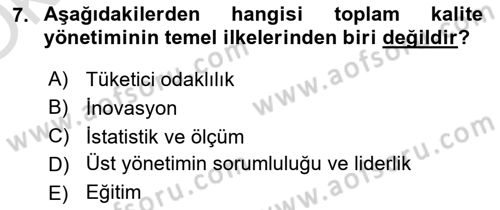 Sosyal Hizmet Yönetimi Dersi 2022 - 2023 Yılı Yaz Okulu Sınav Soruları 7. Soru