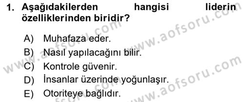 Sosyal Hizmet Yönetimi Dersi 2023 - 2024 Yılı (Final) Dönem Sonu Sınav Soruları 1. Soru