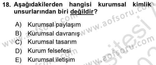 Sosyal Hizmet Yönetimi Dersi 2024 - 2025 Yılı (Vize) Ara Sınav Soruları 18. Soru