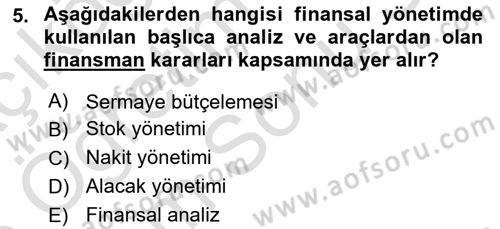Sosyal Hizmet Yönetimi Dersi 2024 - 2025 Yılı (Final) Dönem Sonu Sınav Soruları 5. Soru