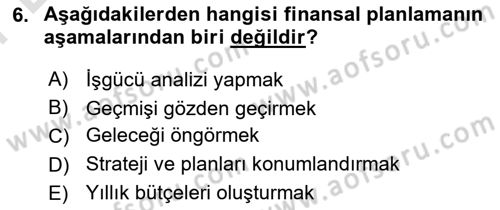 Sosyal Hizmet Yönetimi Dersi 2024 - 2025 Yılı (Final) Dönem Sonu Sınav Soruları 6. Soru