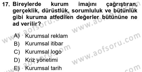 Sosyal Hizmet Yönetimi Dersi 2025 - 2026 Yılı (Vize) Ara Sınav Soruları 17. Soru