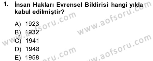 Sosyal Hizmet Mevzuatı Dersi 2013 - 2014 Yılı (Vize) Ara Sınav Soruları 1. Soru
