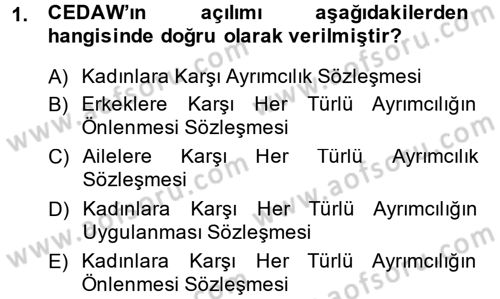 Sosyal Hizmet Mevzuatı Dersi 2013 - 2014 Yılı (Final) Dönem Sonu Sınav Soruları 1. Soru