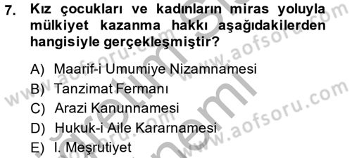 Sosyal Hizmet Mevzuatı Dersi 2014 - 2015 Yılı (Vize) Ara Sınav Soruları 7. Soru