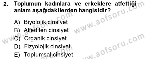 Sosyal Hizmet Mevzuatı Dersi 2014 - 2015 Yılı (Final) Dönem Sonu Sınav Soruları 2. Soru