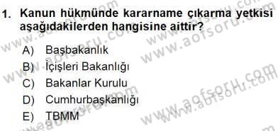 Sosyal Hizmet Mevzuatı Dersi 2015 - 2016 Yılı (Vize) Ara Sınav Soruları 1. Soru