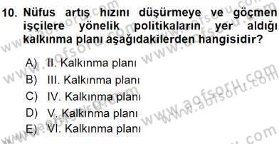 Sosyal Hizmet Mevzuatı Dersi 2015 - 2016 Yılı (Vize) Ara Sınav Soruları 10. Soru