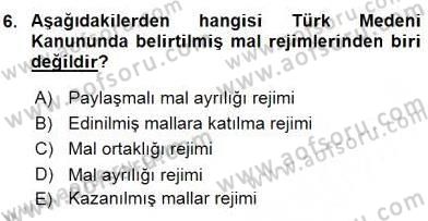 Sosyal Hizmet Mevzuatı Dersi 2015 - 2016 Yılı (Vize) Ara Sınav Soruları 6. Soru