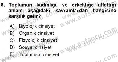 Sosyal Hizmet Mevzuatı Dersi 2015 - 2016 Yılı (Vize) Ara Sınav Soruları 8. Soru