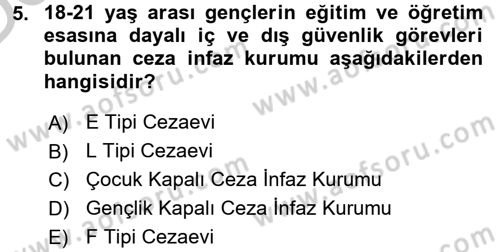 Sosyal Hizmet Mevzuatı Dersi 2016 - 2017 Yılı 3 Ders Sınav Soruları 5. Soru