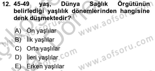 Sosyal Hizmet Mevzuatı Dersi 2016 - 2017 Yılı (Vize) Ara Sınav Soruları 12. Soru