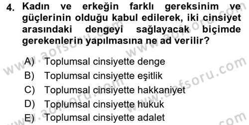 Sosyal Hizmet Mevzuatı Dersi 2016 - 2017 Yılı (Vize) Ara Sınav Soruları 4. Soru