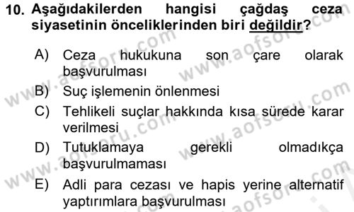 Sosyal Hizmet Mevzuatı Dersi 2017 - 2018 Yılı 3 Ders Sınav Soruları 10. Soru