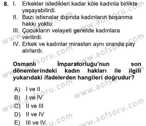 Sosyal Hizmet Mevzuatı Dersi 2017 - 2018 Yılı (Vize) Ara Sınav Soruları 8. Soru