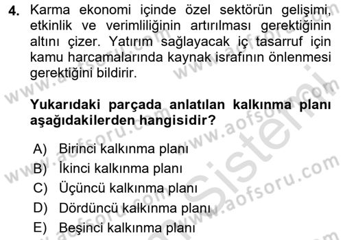 Sosyal Hizmet Mevzuatı Dersi 2020 - 2021 Yılı Yaz Okulu Sınav Soruları 4. Soru