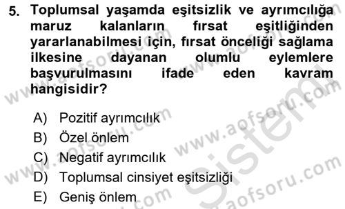 Sosyal Hizmet Mevzuatı Dersi 2021 - 2022 Yılı Yaz Okulu Sınav Soruları 5. Soru
