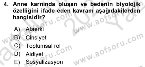 Sosyal Hizmet Mevzuatı Dersi 2022 - 2023 Yılı Yaz Okulu Sınavı 4. Soru