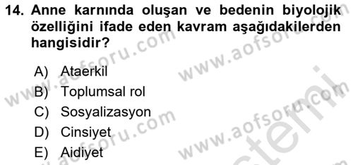 Sosyal Hizmet Mevzuatı Dersi 2023 - 2024 Yılı (Vize) Ara Sınav Soruları 14. Soru