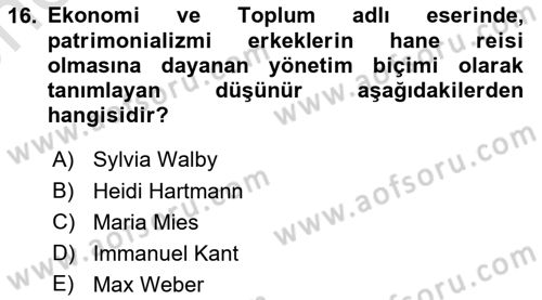 Sosyal Hizmet Mevzuatı Dersi 2023 - 2024 Yılı (Vize) Ara Sınav Soruları 16. Soru