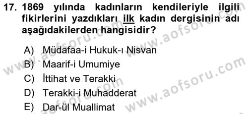 Sosyal Hizmet Mevzuatı Dersi 2023 - 2024 Yılı (Vize) Ara Sınav Soruları 17. Soru