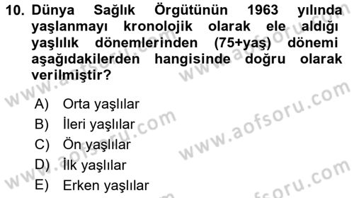 Sosyal Hizmet Mevzuatı Dersi 2023 - 2024 Yılı Yaz Okulu Sınav Soruları 10. Soru