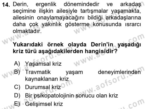 Sosyal Hizmet Kuram Ve Yaklaşımları Dersi 2020 - 2021 Yılı Yaz Okulu Sınav Soruları 14. Soru