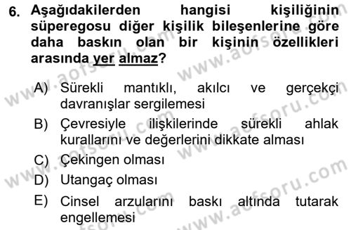 Sosyal Hizmet Kuram Ve Yaklaşımları Dersi 2020 - 2021 Yılı Yaz Okulu Sınav Soruları 6. Soru