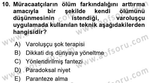 Sosyal Hizmet Kuram Ve Yaklaşımları Dersi 2021 - 2022 Yılı (Final) Dönem Sonu Sınav Soruları 10. Soru