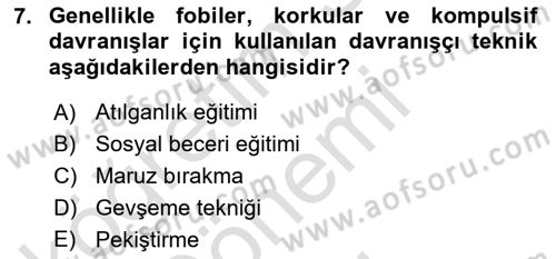 Sosyal Hizmet Kuram Ve Yaklaşımları Dersi 2021 - 2022 Yılı (Final) Dönem Sonu Sınav Soruları 7. Soru