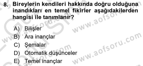 Sosyal Hizmet Kuram Ve Yaklaşımları Dersi 2021 - 2022 Yılı (Final) Dönem Sonu Sınav Soruları 8. Soru