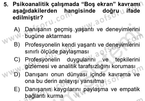 Sosyal Hizmet Kuram Ve Yaklaşımları Dersi 2021 - 2022 Yılı Yaz Okulu Sınav Soruları 5. Soru