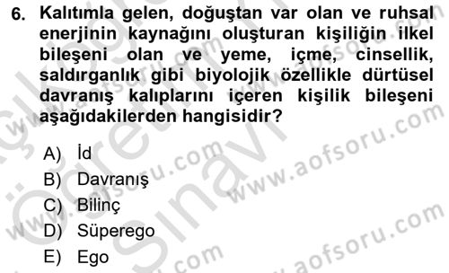 Sosyal Hizmet Kuram Ve Yaklaşımları Dersi 2021 - 2022 Yılı Yaz Okulu Sınav Soruları 6. Soru