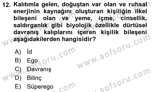 Sosyal Hizmet Kuram Ve Yaklaşımları Dersi 2022 - 2023 Yılı (Vize) Ara Sınav Soruları 12. Soru