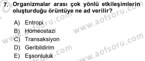 Sosyal Hizmet Kuram Ve Yaklaşımları Dersi Ara Sınavı Deneme Sınav Soruları 7. Soru