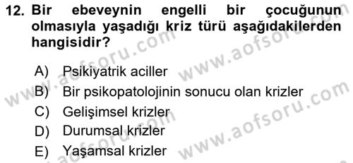 Sosyal Hizmet Kuram Ve Yaklaşımları Dersi 2022 - 2023 Yılı Yaz Okulu Sınav Soruları 12. Soru