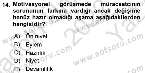 Sosyal Hizmet Kuram Ve Yaklaşımları Dersi 2022 - 2023 Yılı Yaz Okulu Sınav Soruları 14. Soru